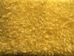 25mm Hand Dyed medium dense curled mohair - Golden Yellow